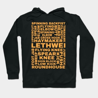 Lethwei Burmese Boxing Techniques Guide Hoodie